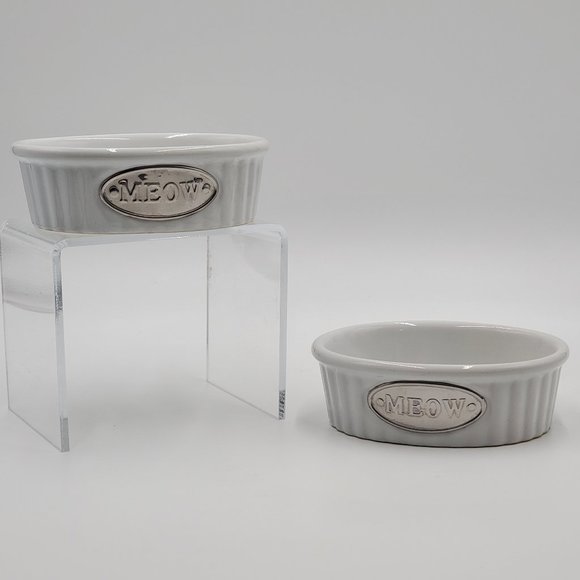 Whisker City Ceramic Meow Bowls – set of 2 - Picture 10 of 15